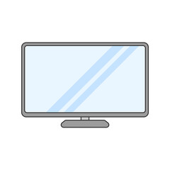 TV icon Illustration perfect for designs with a home appliance or everiday stuff theme