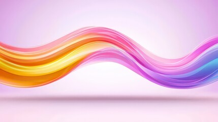 Abstract Colorful Wave Background  Dynamic Gradient Swirls  Flowing Lines  Smooth Curves