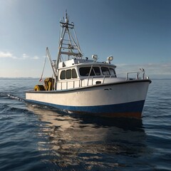 Fototapeta premium boat in the harbor
