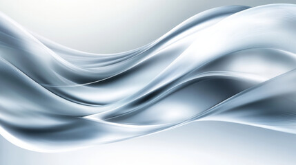 Fototapeta premium Abstract wave background with metallic sheen creates serene atmosphere