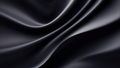 Fototapeta premium Smooth black and gray silk-like texture, ideal for elegant and sophisticated design projects.