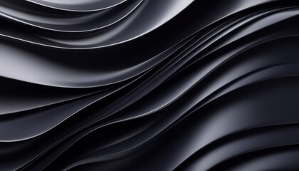 Obraz premium Abstract black and gray wavy texture, perfect for modern and minimalistic design projects.