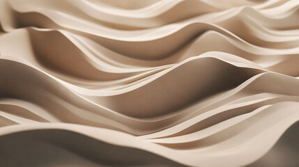 Obraz premium Fabric texture resembling Abstract Wavy Sand Dunes in Mocha Color