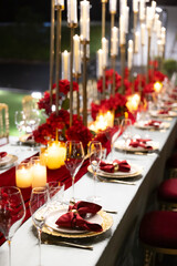 christmas table setting