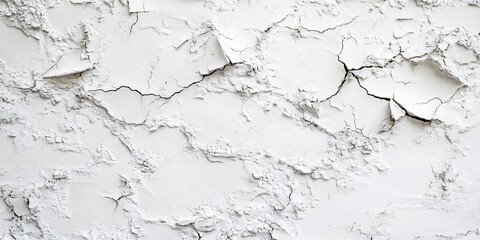 Obraz premium Abstract White Cracked Texture Background AI Generated