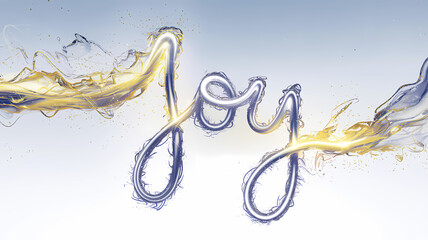 Joy letters word for festive marketing socials backgrounds invitiations