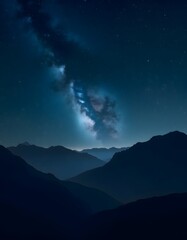 Fototapeta premium a view of milkyway from earth