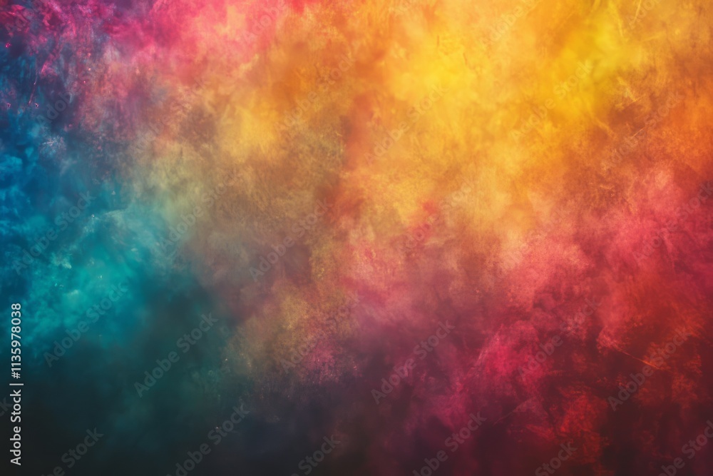 Poster colorful light bursts create an abstract texture that captivates the viewer with vibrant hues and dr