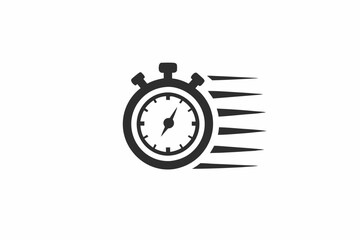 creative stopwatch icon and logo vector illustration