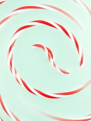 Obraz premium Red and white spiral background design resembling candy cane, white, swirl