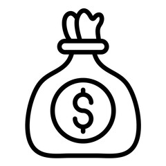 Vector Design Money Bag Icon Style