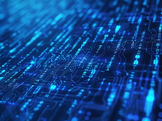 Obraz premium Abstract Digital Circuitry Background