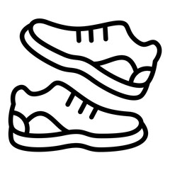 Vector Design Trail Running Shoes Icon Style