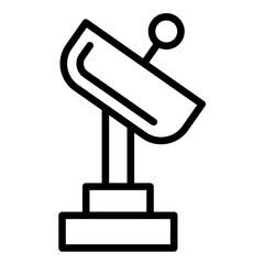 Vector Design Satellite Dish Icon Style