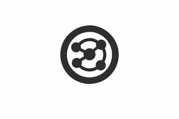 creative networking icon and logo vector illustration