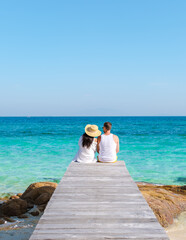 Serenity Awaits at Koh Munnork Island in Rayong Thailand with Lovers by the Sea