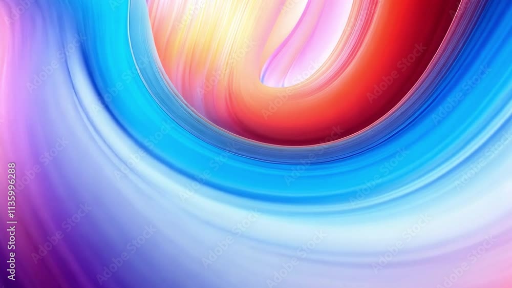Fototapete vibrant swirl of color: an abstract image showcasing a mesmerizing blend of blue, red, and purple hu