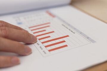 Business, finance and investment concept.Businessman accountant using calculator to financial report, sale data, budget planning, business analysis, financial research