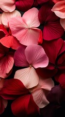 Obraz premium Vibrant layered petals in shades of pink
