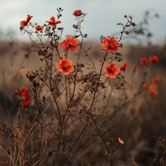 poppy flowers in the field