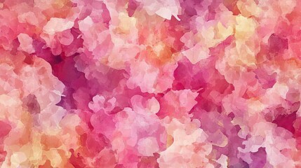 Fototapeta premium Abstract Pink and Peach Watercolor Painting