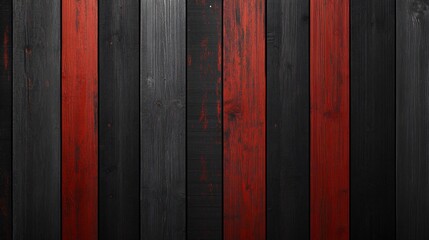 Dark Red and Black Wooden Planks Background Texture