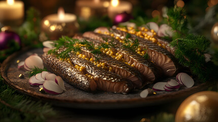 Festive Swedish Christmas Herring Dish