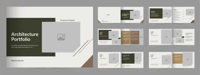 modern architecture or interior portfolio, photographer portfolio layout template, Portfolio design