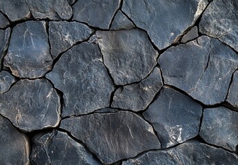 Fototapeta premium Dark Grey Irregular Stone Wall Texture Background