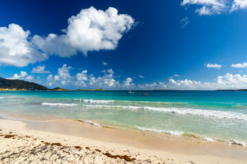 Saint Martin, Orient Beach - January 29 2024 - The Caribbean paradise of Orient Beach
