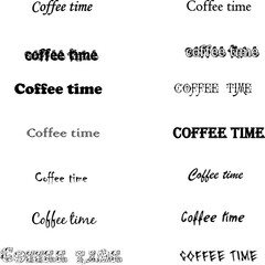 Coffee time text