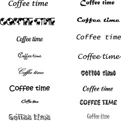 Coffee time text