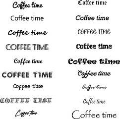 Coffee time text