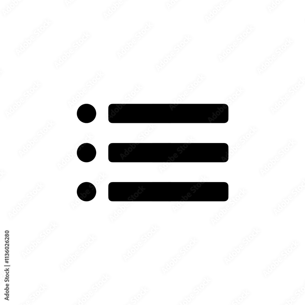 Aufkleber menu button icon with simple and modern design for web and apps