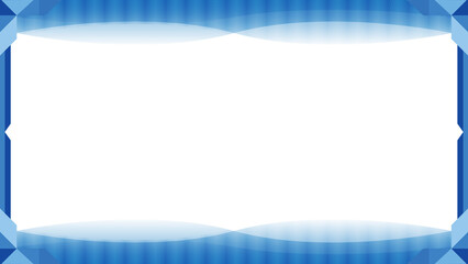 Background Blue Themed Certificate Border Design with White Space Center