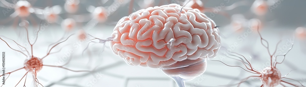 Poster exploring smart brainwave technology advancements in neuroscience laboratory digital visualization s