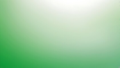 Fototapeta premium Green and white gradient abstract background, smooth color transition with grainy texture,1