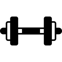 Dumbbell vector icon
