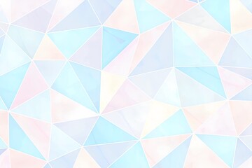 Fototapeta premium Pastel Blue, Pink, and Mint Low-Poly Triangle Background
