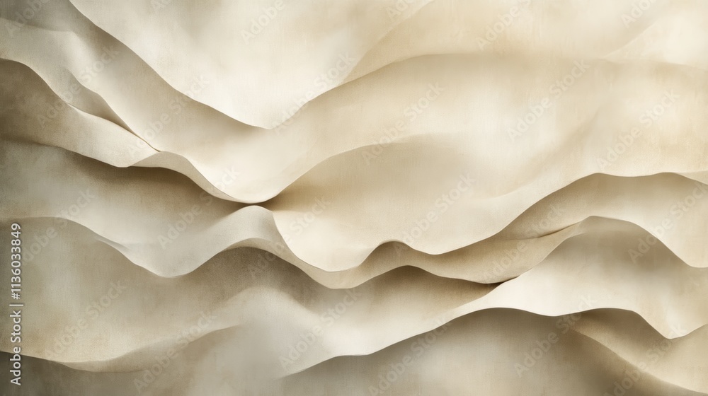 Poster abstract beige textured wave pattern resembling