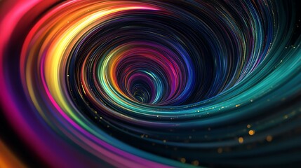 Fototapeta premium A colorful, abstract spiral.
