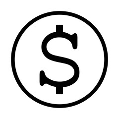 symbol dolara ikona, grafika wektorowa © robert6666