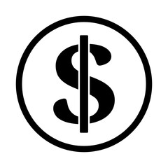 symbol dolara ikona, grafika wektorowa © robert6666