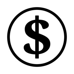 symbol dolara ikona, grafika wektorowa © robert6666