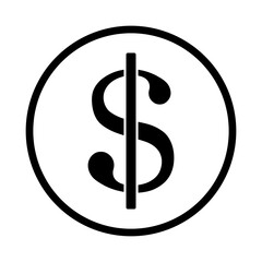 symbol dolara ikona, grafika wektorowa © robert6666