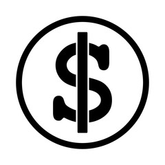 symbol dolara ikona, grafika wektorowa © robert6666