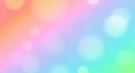 Obraz premium Pastel Dreamscape: A soft, dreamy background of pastel colors with bokeh lights. Perfect for adding a touch of whimsical charm to your designs.