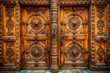 Antique Wooden Doors: Architectural Photography -  Historic Entryways, Vintage Door Details, Old Wood Textures