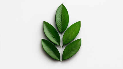 Green Leaves Pattern: Nature's Embrace 