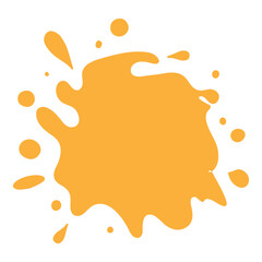 Colorful ink spots Splash splatter abstract shape PNG